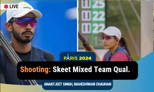 Olympics 2024 Shooting: Indian skeet mixed team of Maheshwari-Anantjeet finish fourth - Highlights