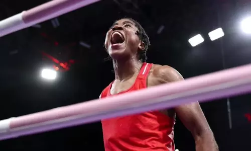 Cindy Ngamba, the boxer who wins Refugee Olympic Teams first ever medal