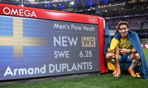 Olympics 2024:At 6.25 Meters, Armand Duplantis sets a new world record in Pole Vault
