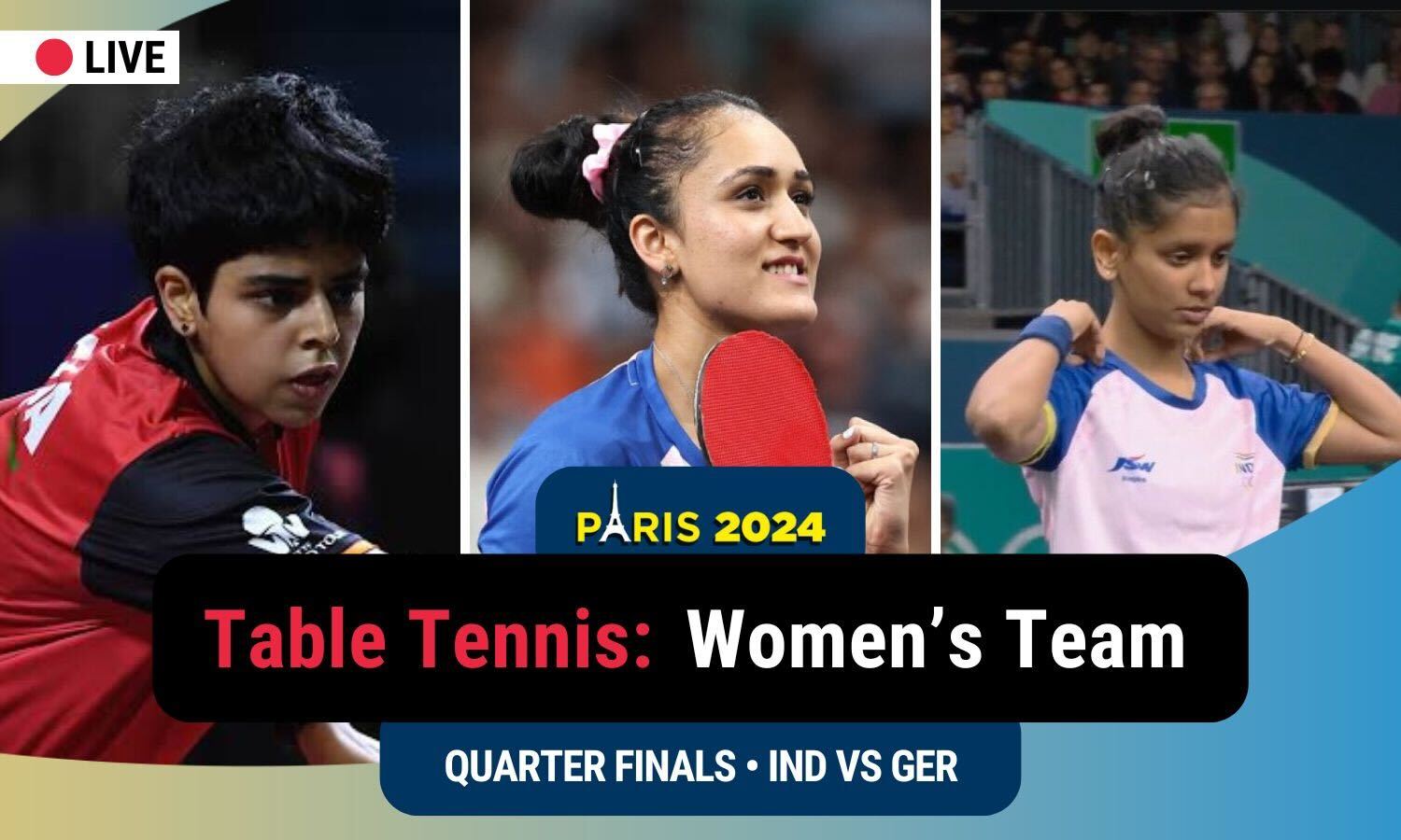 Olympics 2024 Table Tennis India lose to Germany 13 in quarters