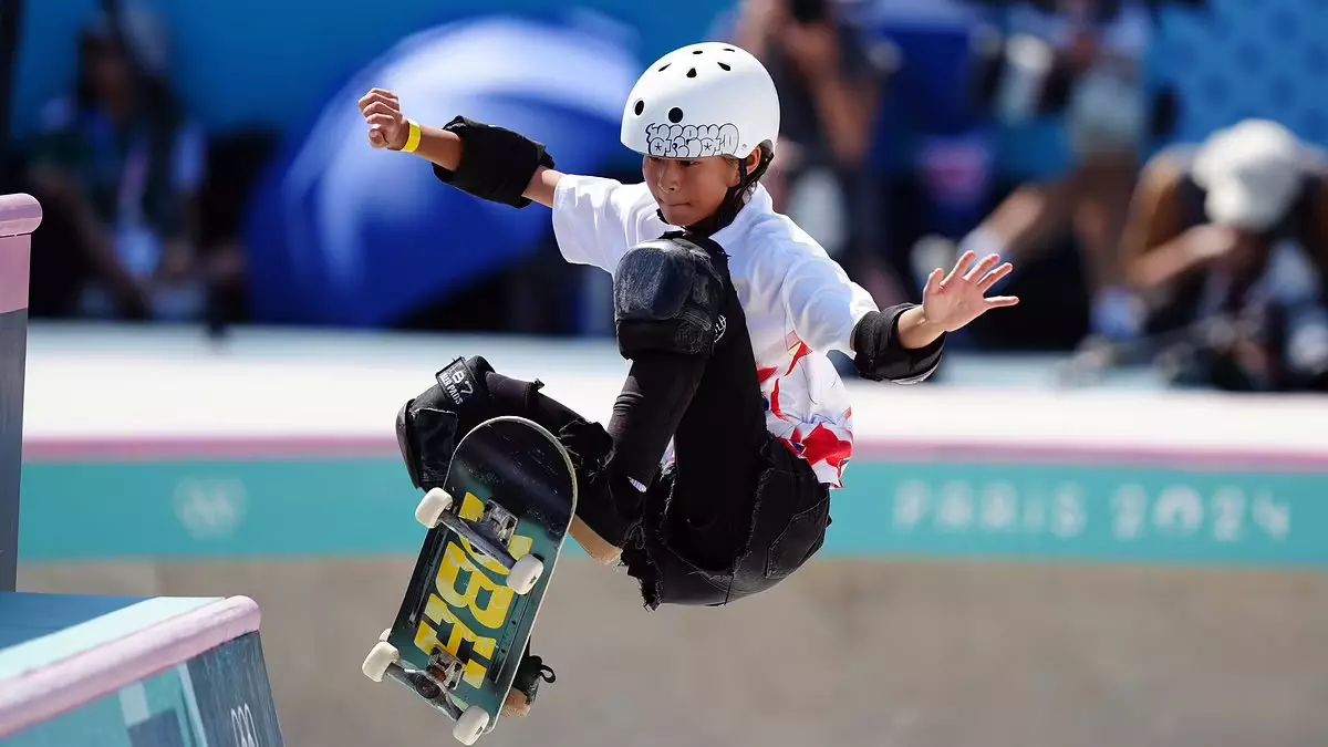 Zheng was coached by Danny Wainwright, a professional skateboarder with a background in judging elite skateboarding events. (Photo Credit: Getty) Zheng was coached by Danny Wainwright, a professional skateboarder with a background in judging elite skateboarding events. (Photo Credit: Getty)