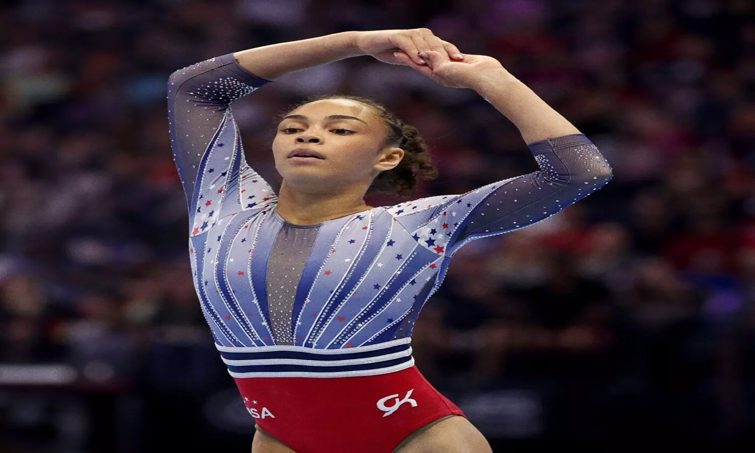 During the team final Hezly did not compete but still earned a gold medal since the team finished in first place. (Photo Credit: Getty) During the team final Hezly did not compete but still earned a gold medal since the team finished in first place. (Photo Credit: Getty)