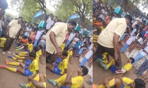 Watch: Salem PE teacher thrashes football players