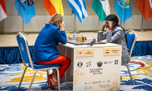 R Vaishali plays out a draw in round four at Tbilisi FIDE Women’s Grand Prix