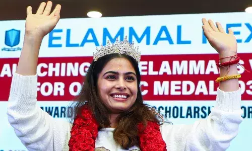 Manu Bhaker shares her success mantra with Chennai kids Manu Bhaker shares her success mantra with Chennai kids