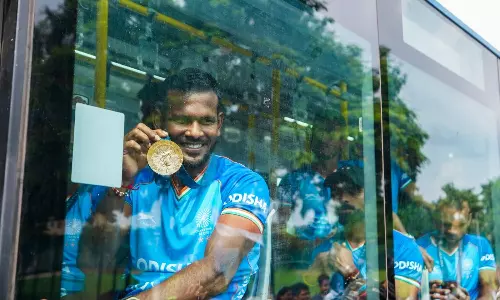 Odisha govt honours Indian mens hockey team in grand ceremony Odisha govt honours Indian mens hockey team in grand ceremony