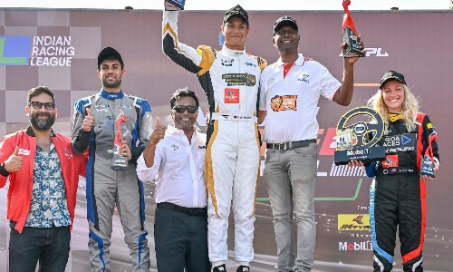 Yoong Powers Shrachi Rarh Bengal Tigers to Victory in Race 2, Round 1 of Indian Racing League
