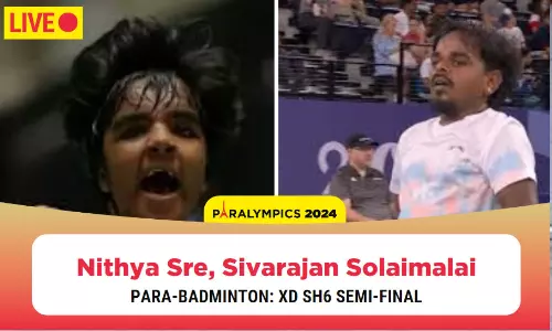 Paralympics 2024 Para-Badminton: Nithya-Sivarajan loses in semis, Krishna Nagar bows out in group stage - Highlights