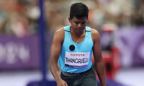 Mariyappan Thangavelu battles fever to clinch third consecutive Paralympic medal