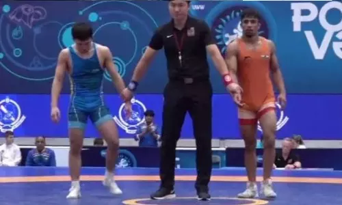 World U20 Wrestling Cships: Bhuvanesh wins the bronze medal in 61 kg