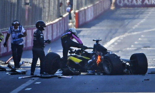 Azerbaijan GP: Kush Maini survives crash, disqualified for causing it