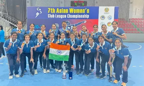 Indian club wins bronze at the Asian Women’s Club League Handball Cship