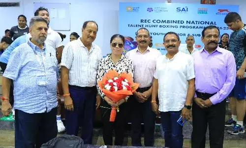 Mary Kom inspires young boxers at National Talent Hunt Programme