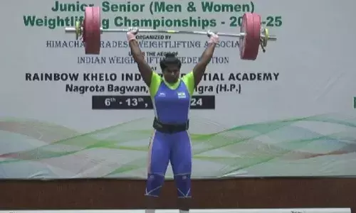 Arokiya Alish sets new C&J national record at National Weightlifting Cships Arokiya Alish sets new C&J national record at National Weightlifting Cships
