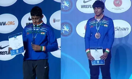 World U23 Wrestling Cships: Anjli wins silver medal, bronze for Monika World U23 Wrestling Cships: Anjli wins silver medal, bronze for Monika