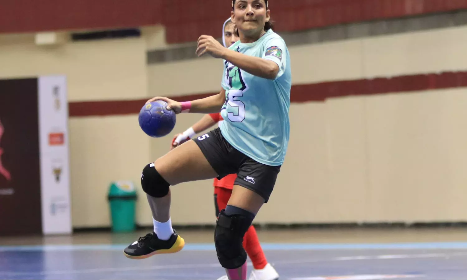 Indias Menika attempts a shot against Iran  on their Day 2 of the Championship. (Photo Credit: Special Arrangement)