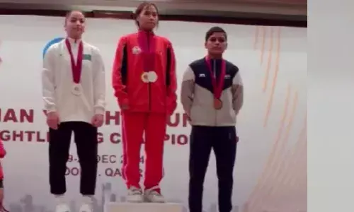 Asian Y&J Weightlifting Cships: Asmita Dhone wins clean and jerk bronze medal Asian Y&J Weightlifting Cships: Asmita Dhone wins clean and jerk bronze medal
