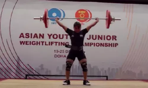 Asian Y&J Weightlifting Cships: Nilam Devi levels Mirabais senior NR Asian Y&J Weightlifting Cships: Nilam Devi levels Mirabais senior NR