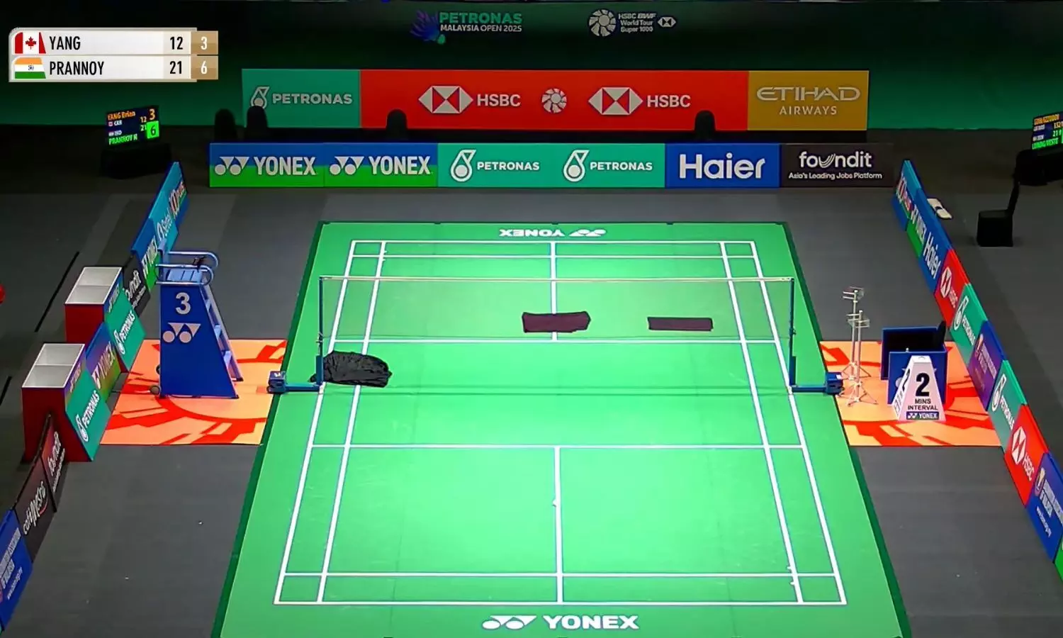 A screengrab of Court 3 of Axiata Arena in Kuala Lumpur on January 7, 2025. (Photo credit: Screenshot - BWF/YouTube)