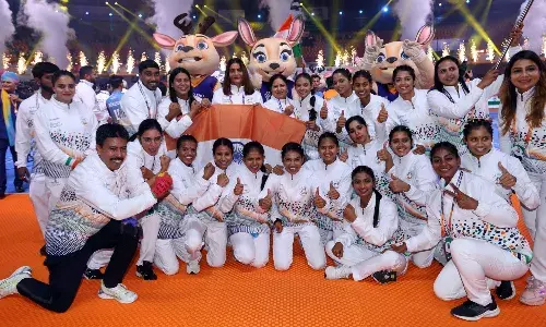 Indian womens team after winning the 2025 Kho Kho World Cup