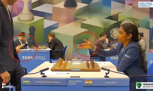 Tata Steel Chess: Controversy erupts as GM Nodirbek Yakubboev refuses handshake with Vaishali R