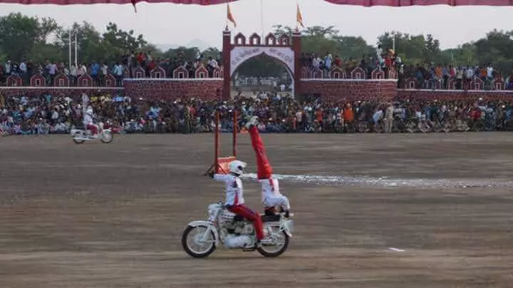 RC Sharma performs at the Rajpath (Photo credit: Special Arrangement) RC Sharma performs at the Rajpath (Photo credit: Special Arrangement)