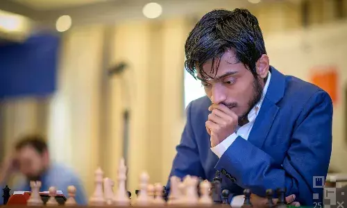 Aravindh Chithambaram at the 2025 Prague Chess Festival