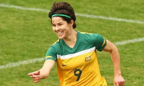 Australia striker Sarah Walsh