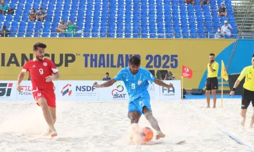 India goes down to mighty Lebanon in the AFC Beach Soccer Asian Cup