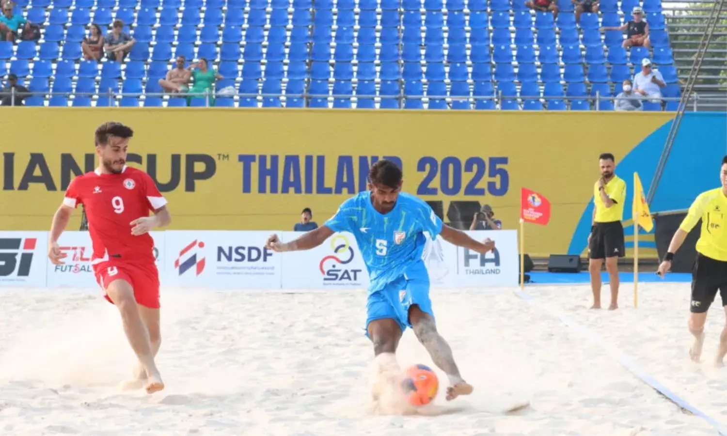 India goes down to mighty Lebanon in the AFC Beach Soccer Asian Cup India goes down to mighty Lebanon in the AFC Beach Soccer Asian Cup