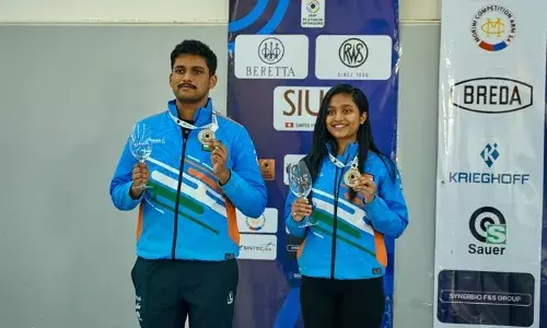 Rudrankksh Patil and Arya Borse Rudrankksh Patil and Arya Borse