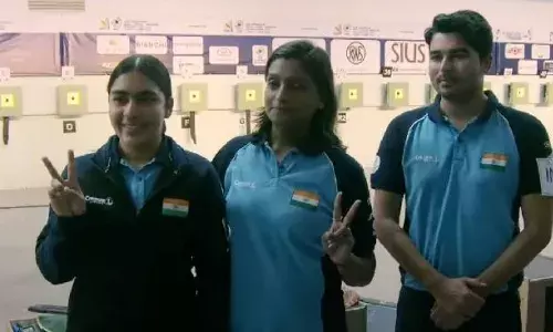 ISSF World Cup: Suruchi and Saurabh clinch Bronze in 10m Air Pistol Mixed Team event