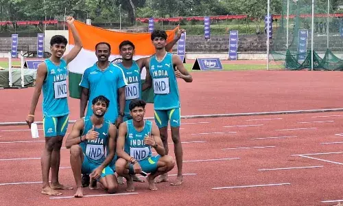 Indias U20 4x400m Relay Team sets National Record and World-Leading time in Sri Lanka