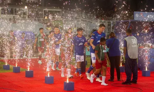 Bengaluru FC walk out for the 2024-25 ISL