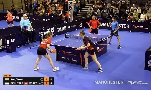 WTT Feeder Manchester 2025: Krittwika Roy and Sayali Wani finish as runners-up WTT Feeder Manchester 2025: Krittwika Roy and Sayali Wani finish as runners-up