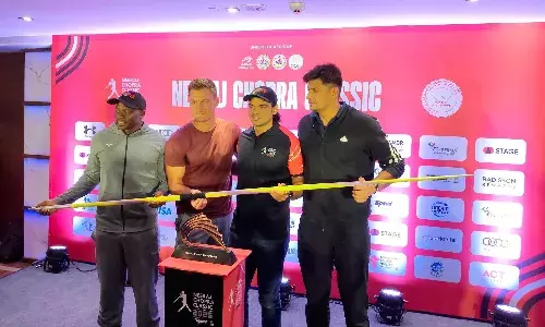 Julius Yego, Thomas Rohler, Neeraj Chopra and Sachin Yadav