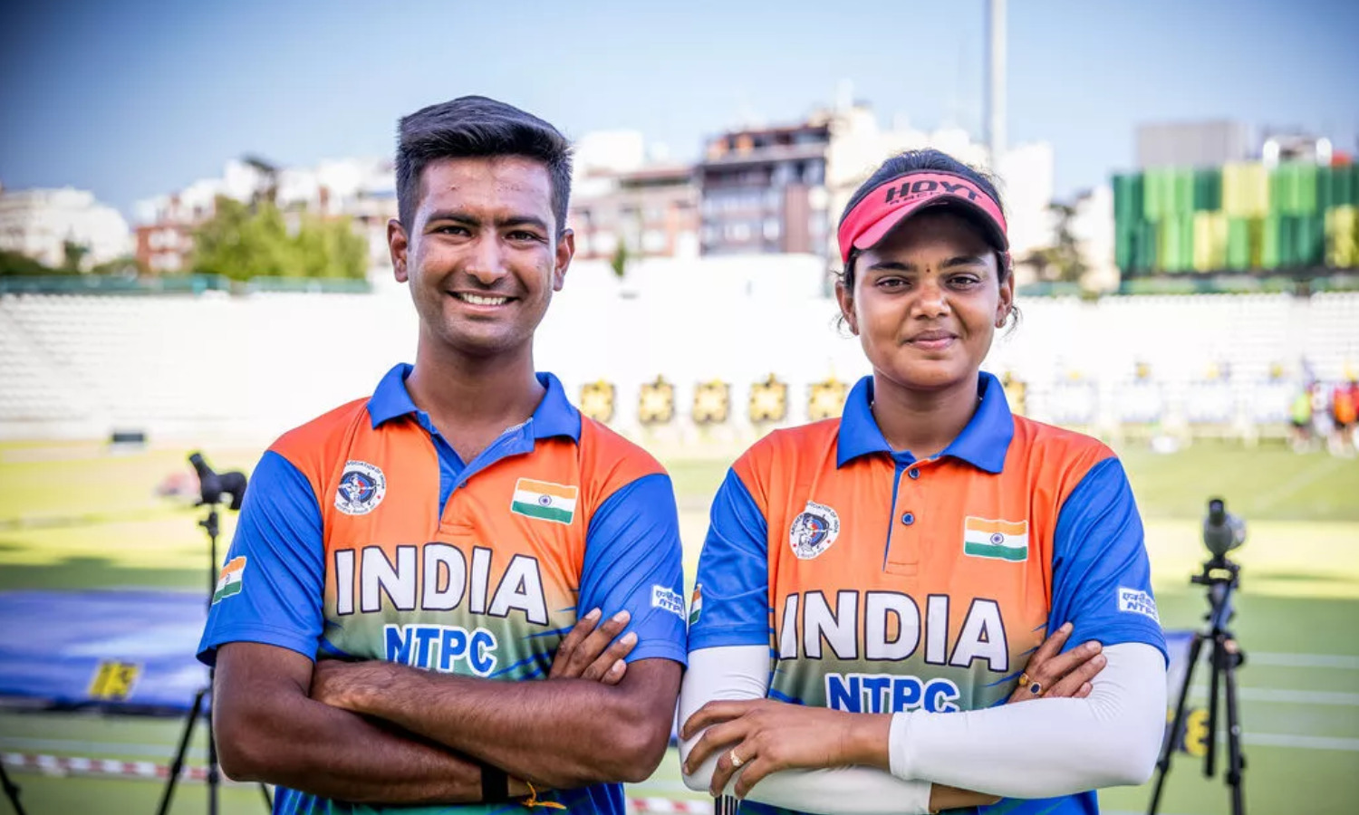Archery World Cup Madrid: Jyothi Vennam, Rishabh Yadav set compound ...