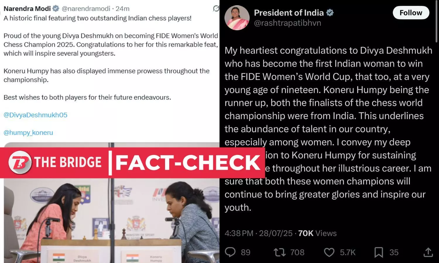 Fact check: Did Divya Deshmukh become the Women’s World Chess Champion?