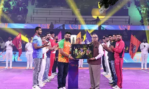 Pardeep Narwal felicitated by PKL