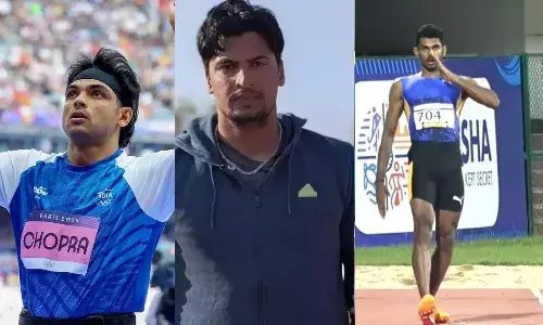 Neeraj Chopra, Sachin Yadav, Murali Sreeshankar
