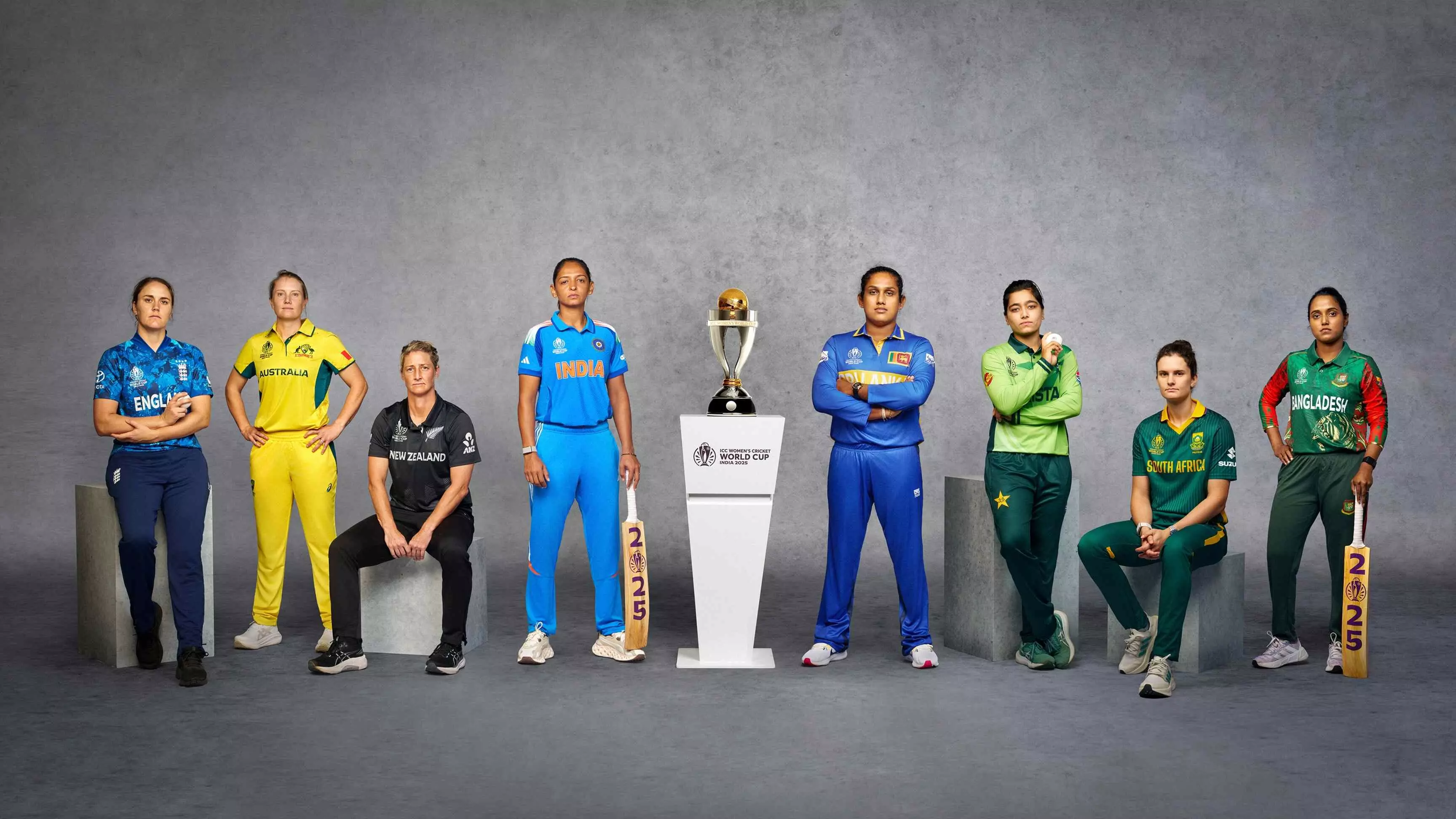 Captains of all participating teams gear up for the ICC Womens Cricket World Cup 2025. (Photo credit: ICC) Captains of all participating teams gear up for the ICC Womens Cricket World Cup 2025. (Photo credit: ICC)