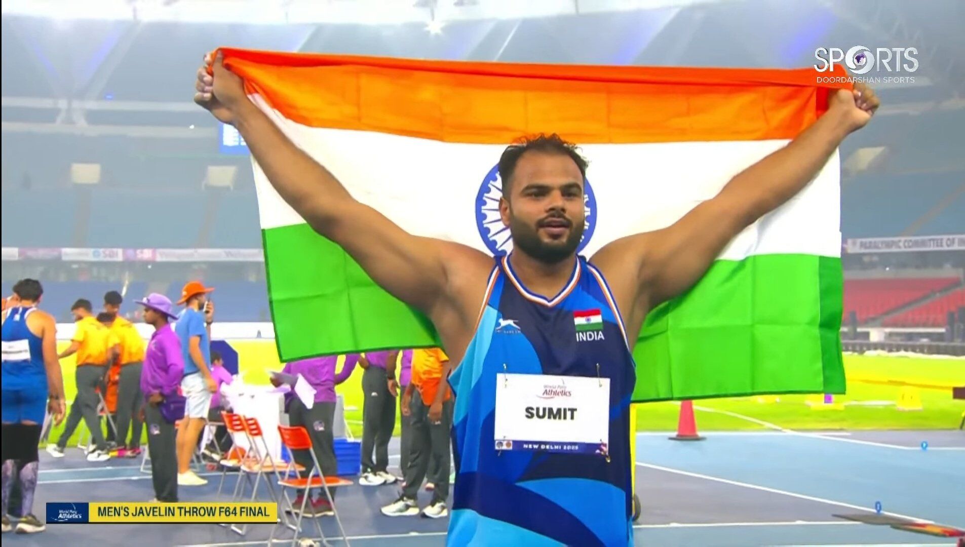Paralympic champion Sumit Antil sets new world record in men’s Javelin Paralympic champion Sumit Antil sets new world record in men’s Javelin