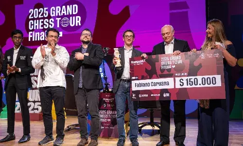 Fabiano Caruana Maxime Vachier-Lagrave and Levon Aronian