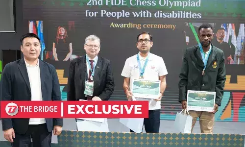 Kishan Gangolli’s golden move lends hope to differently abled chess players Kishan Gangolli’s golden move lends hope to differently abled chess players