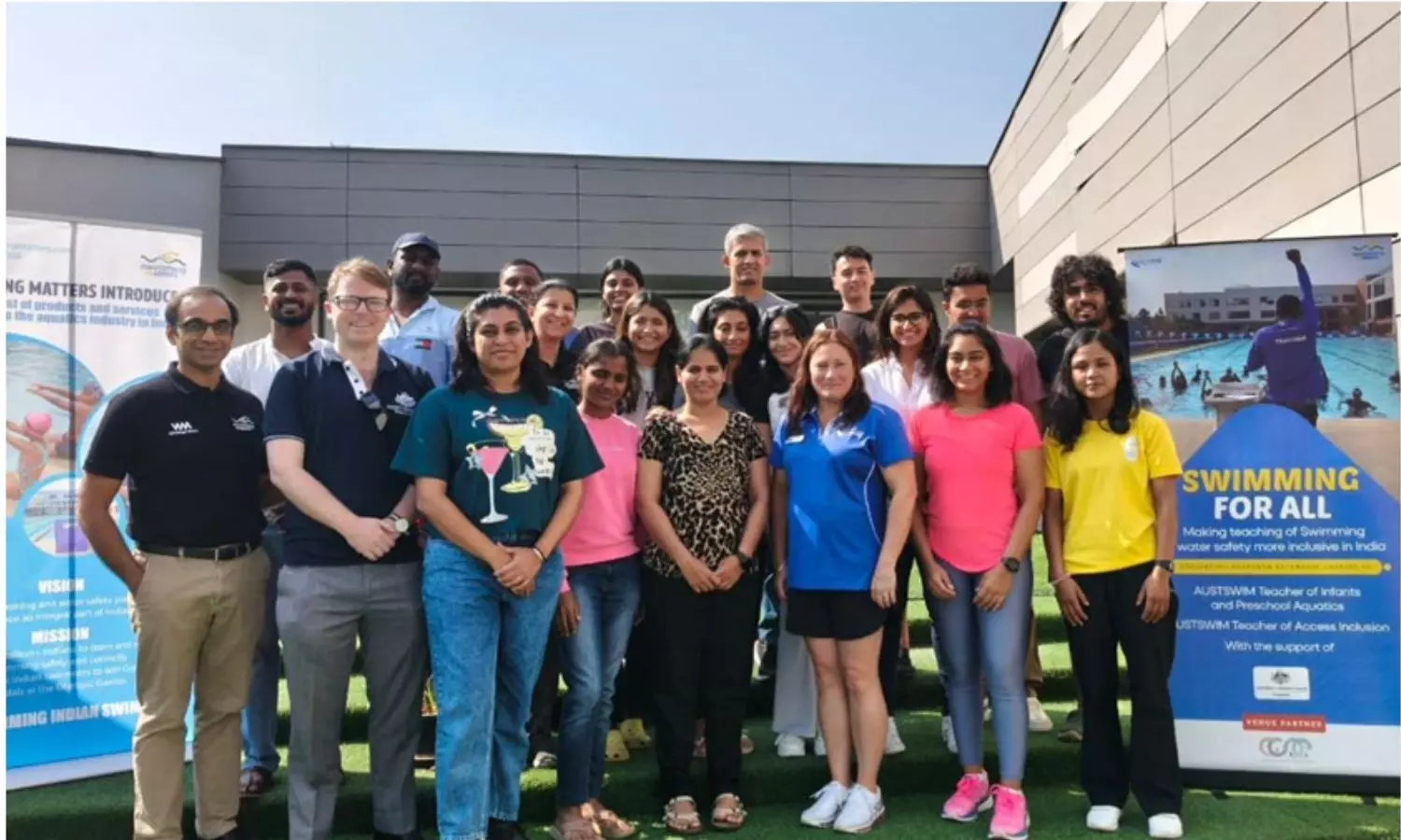 Australian organisation AUSTSWIM and Swimming Matters make swim teaching more inclusive in India