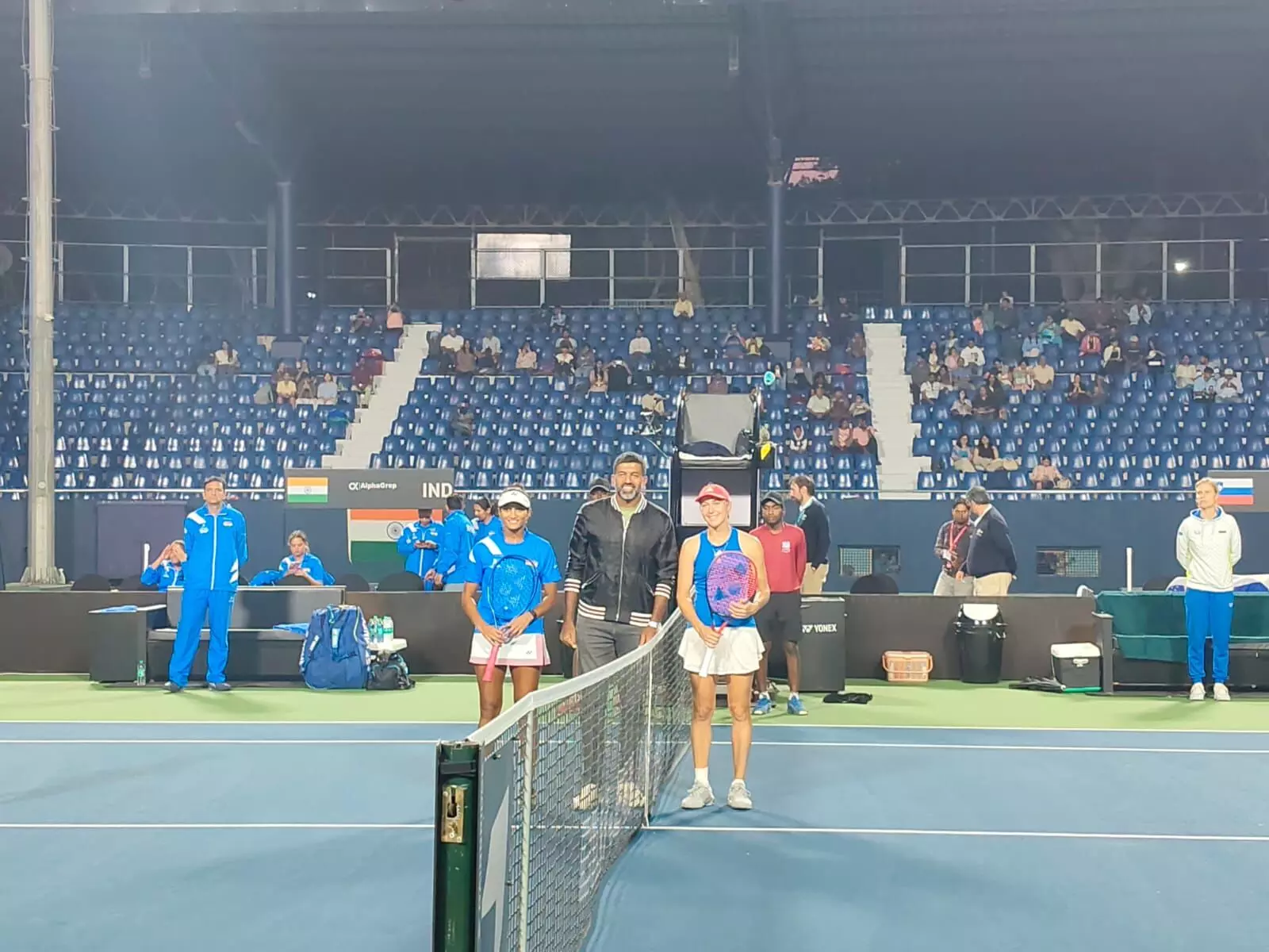 Tennis legend Rohan Bopanna turned up for the coin toss. (Photo credit: The Brige)