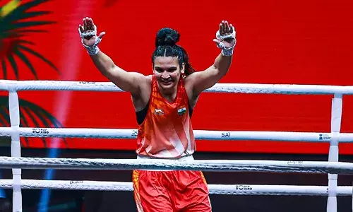World Boxing Cup Finals 2025: Arundhati knocks down Triple World Cup Medalist Leonie Müller