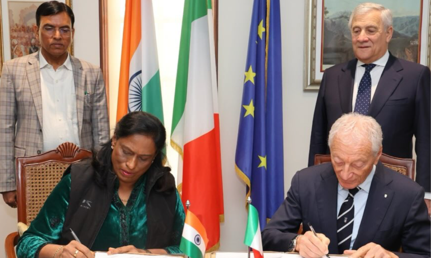 India and Italy sign MoU to deepen cooperation in training, sports science India and Italy sign MoU to deepen cooperation in training, sports science