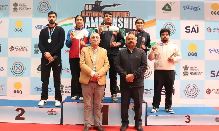 Shooting National: Lakshita, Sharvan clinch mixed team gold