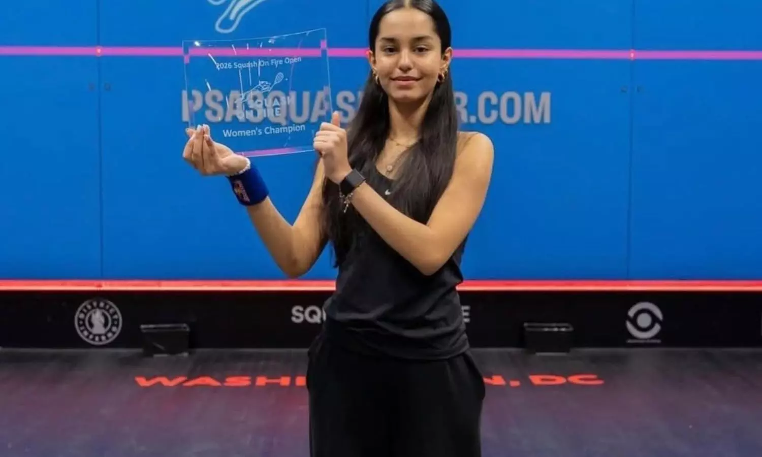 Anahat Singh clinches her maiden PSA Bronze title at Squash on Fire Open Anahat Singh clinches her maiden PSA Bronze title at Squash on Fire Open